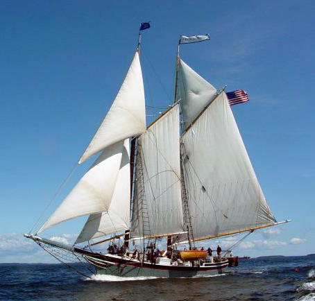 Schooner sailboat