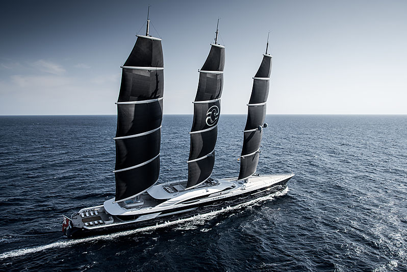 Largest Sailboat in the World - Black Pearl by Oceanco
