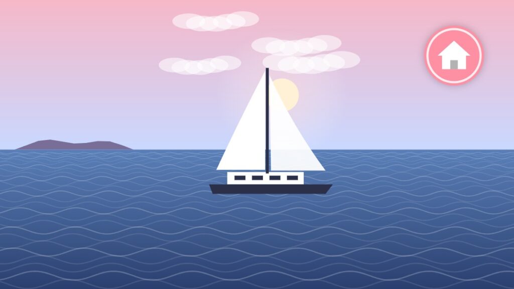Illustration of a large cruising catamaran, a popular choice for four or more cabins